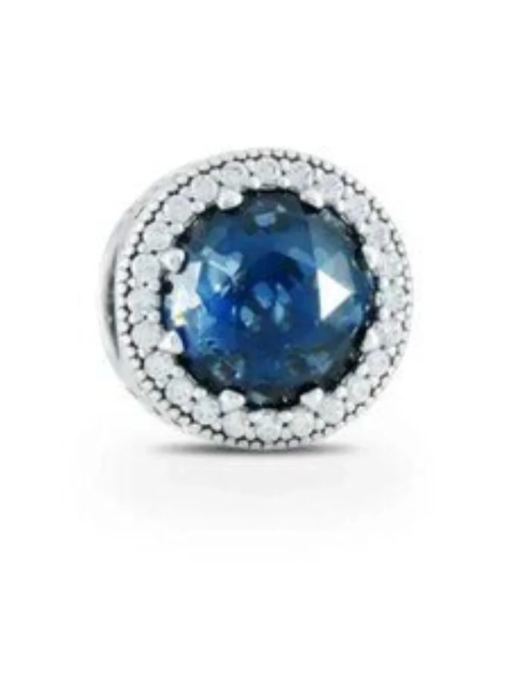 Pandora sparkling dark blue charm